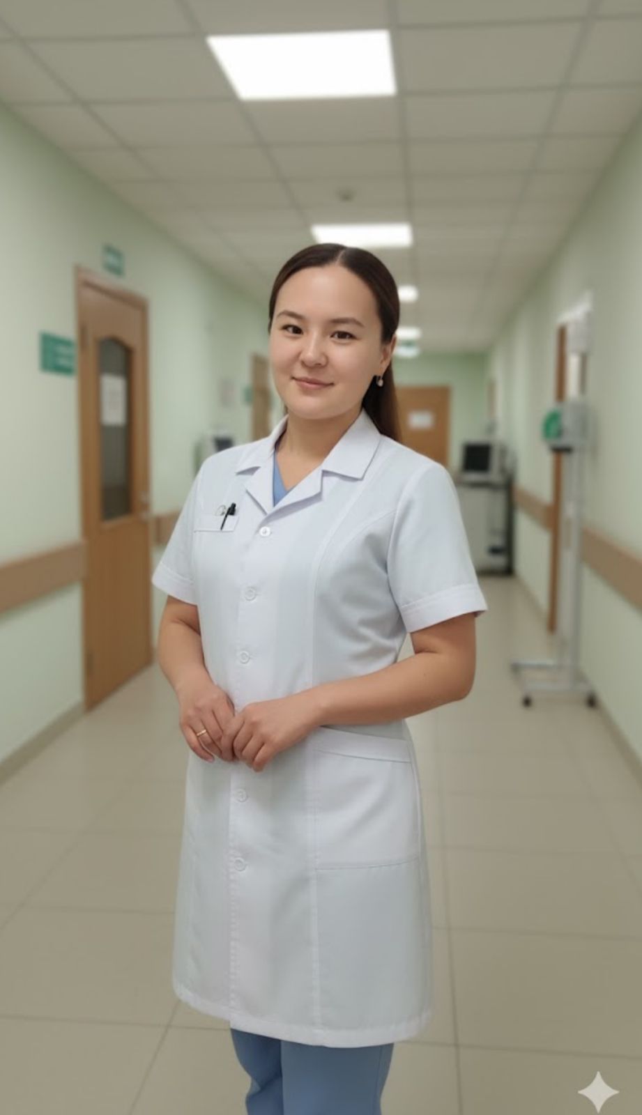 Алпанова Аққибат, Медбике
